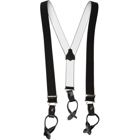 Ancho Negro Y-tirantes para los botones