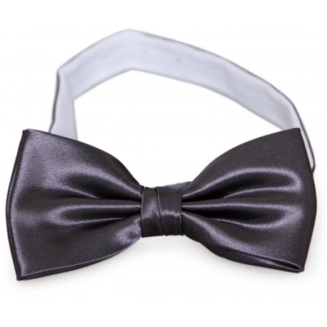 Pajarita gris oscuro