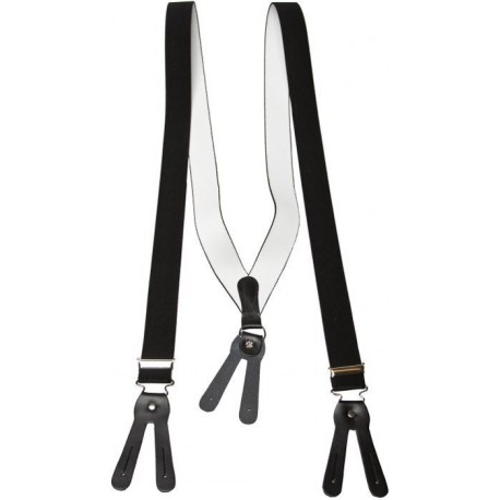 Ancho tirantes negro para los botones