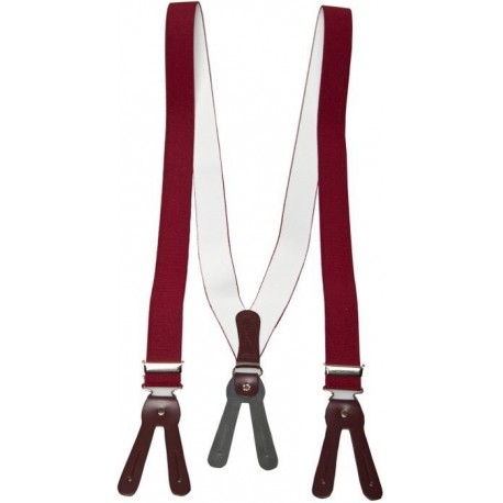 Tirantes anchos Burdeos para los botones
